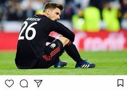 Enlace a Ulreich postea en instagram echándose la culpa de la derrota y todo el Bayern le muestra su apoyo así