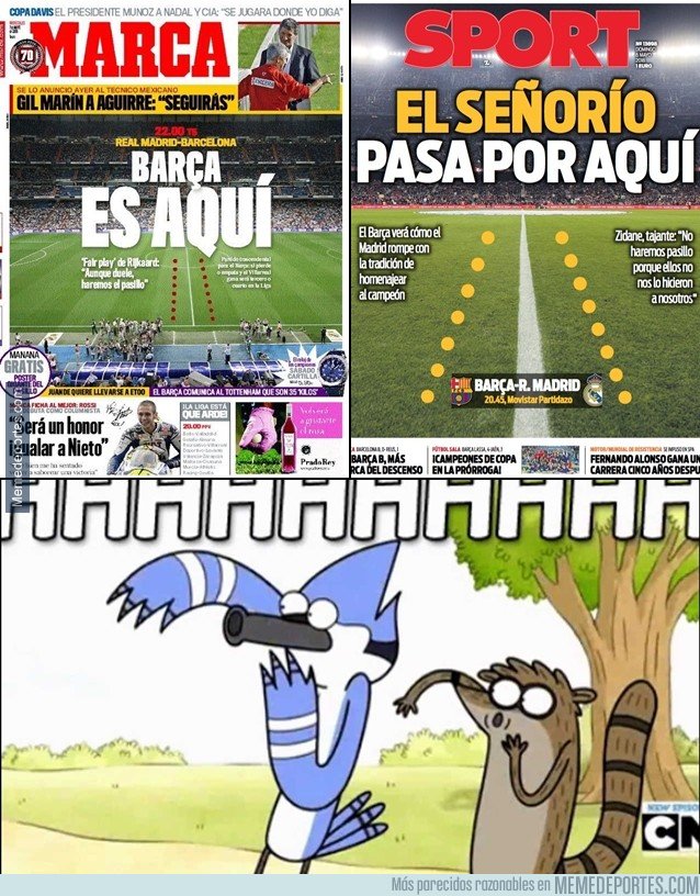1032892 - 10 años después, Sport contesta a una portada de Marca