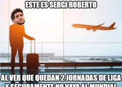 Enlace a Sergi Roberto, vacaciones prematuras