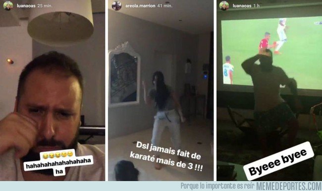 1034143 - Las burlas de la familia de Areola y Marquinhos tras la final