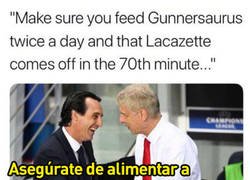 Enlace a Lacazette se ríe de los memes que se ríen de él y Wenger