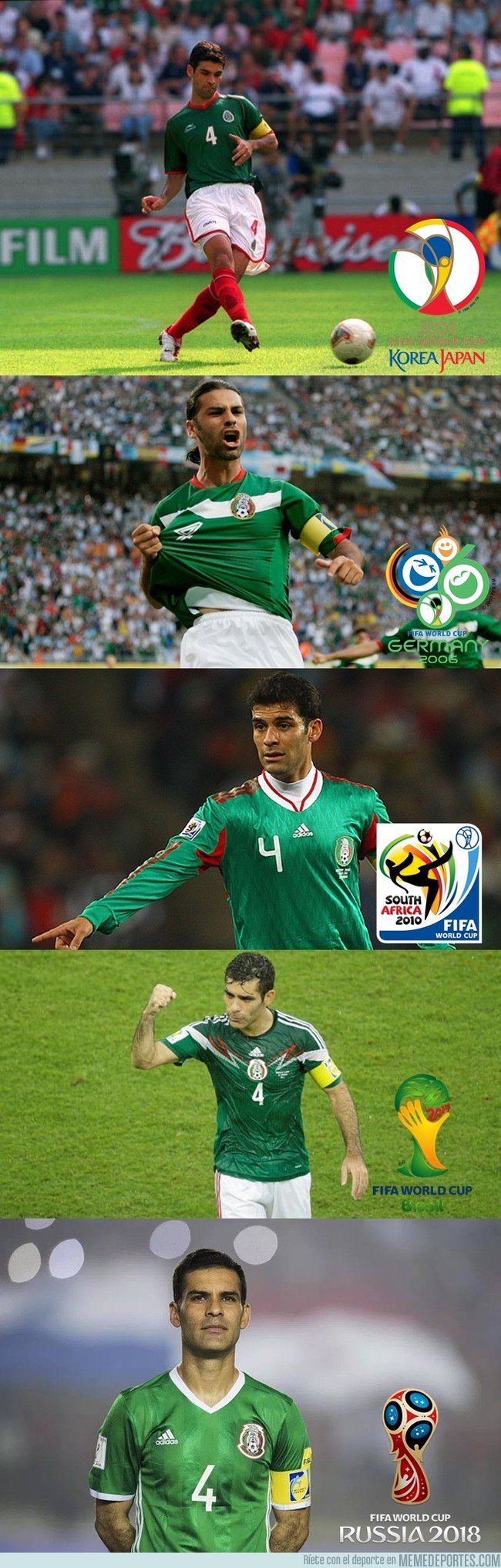 1034796 - Rafa Márquez jugará su quinto Mundial. Más que cualquiera en este siglo