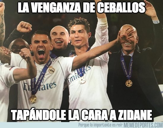 1035743 - Hablemos de la venganza de Ceballos tapándole la cara a Zidane, por @SandraStark_