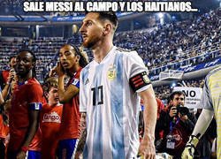 Enlace a Los haitianos flipando cuando ven a Messi en vivo