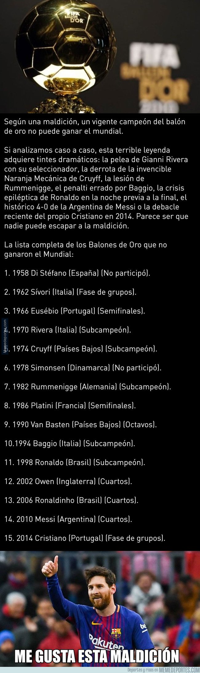 1036452 - La maldición del Balón de Oro en los Mundiales