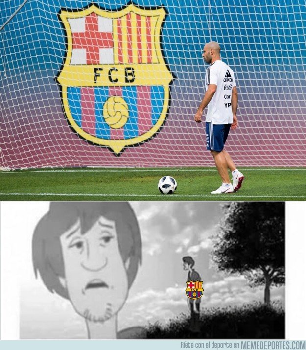 1036728 - Mascherano entrenando en can Barça despierta la nostalgia