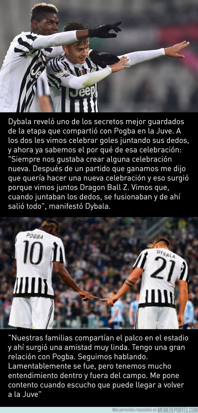 1037237 - La historia de la celebración de Dragon Ball de Pogba y Dybala durante su etapa en la Juventus