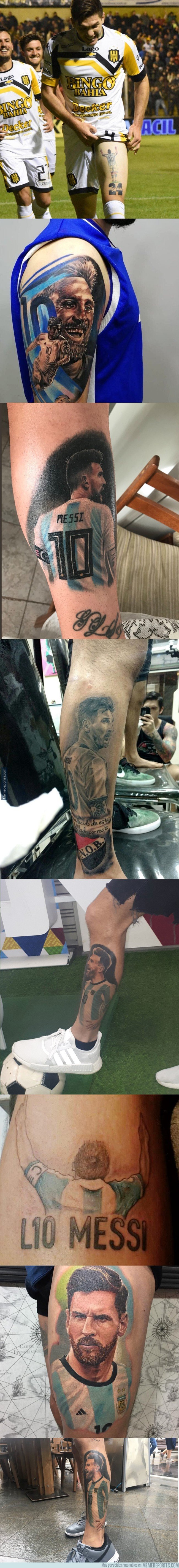 1037646 - Los mejores tatuajes de los argentinos sobre Lionel Messi