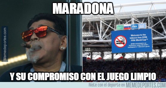 1038219 - Maradona hace lo que quiere a pesar de las normas de la FIFA