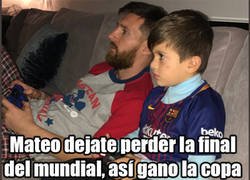 Enlace a Messi le pide a su hijo un favor en el Fifa