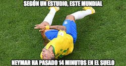 Enlace a Neymar ha pasado 14 minutos en el suelo este Mundial