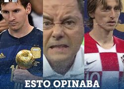 Enlace a La tremenda diferencia de opinión de Roncero entre el Balón de Oro del Mundial de Modric Messi