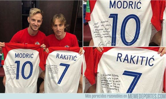 1045529 - El emotivo mensaje que se dedicaron Rakitic y Modric después de la final