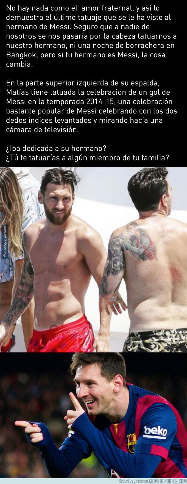 1045804 - El nuevo tatuaje del hermano de Messi