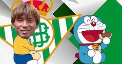 Enlace a Inui cantando la canción de Doraemon en su ceremonia de bienvenida a la plantilla del Betis es lo más loco que verás hoy