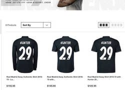 Enlace a Vas a tener que ahorrar mucho si quieres la camiseta oficial de Alex Hunter con el Madrid