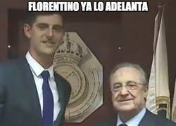 Enlace a Atención al gesto de Florentino Pérez