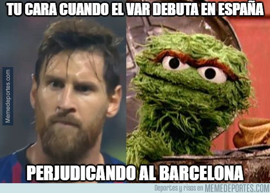1047515 - El VAR hace su debut en España y Messi no está contento