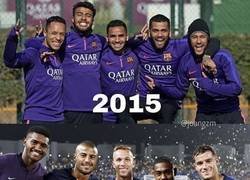 Enlace a Brasileños en el Barça antes y después, vía @joangzm