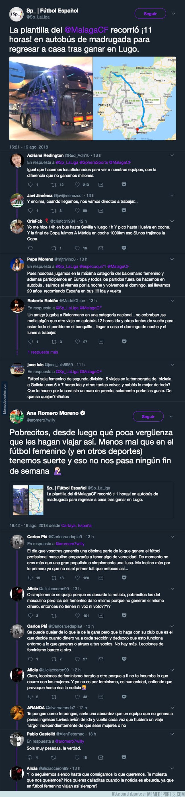 1048186 - Ana Romero, jugadora del Betis, y su gran respuesta después de que el Málaga se tirase 11 horas de viaje en autobús