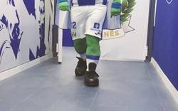 Enlace a Presentan a Super Pepino, la nueva mascota del Leganés