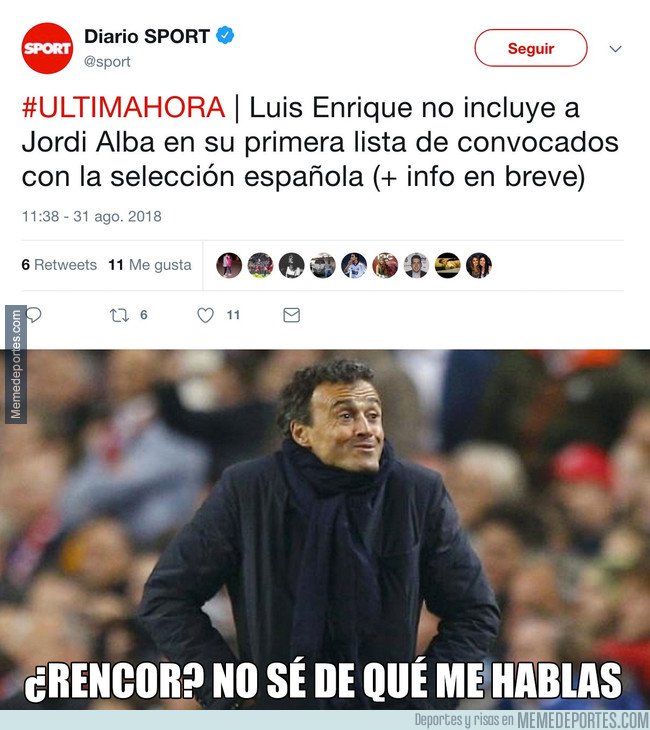 1049103 - Luis Enrique fulmina a Jordi Alba de la lista de la selección