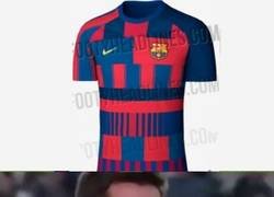 Enlace a Ojo con el último diseño que se ha filtrado de la camiseta del Barça del año que viene. Cada vez peor.