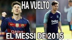 Enlace a Vuelve el Messi sin barba de 2015