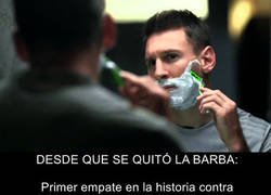 Enlace a Messi no vuelve a comprar una cuchilla de afeitar en su vida