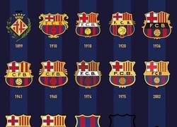 Enlace a Así acabará siendo el escudo del Barça a este paso, por @lechugasalvajee