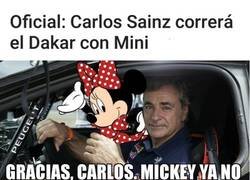 Enlace a Carlos Sainz correrá con Mini