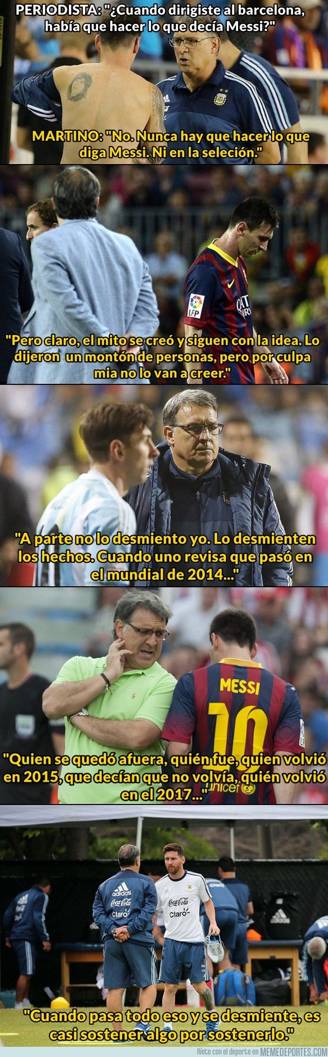 1054158 - Martino desmiente uno de los mitos con los que más atacaban a Messi. La prensa argentina debería tomar nota de esto