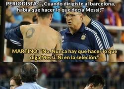 Enlace a Martino desmiente uno de los mitos con los que más atacaban a Messi. La prensa argentina debería tomar nota de esto