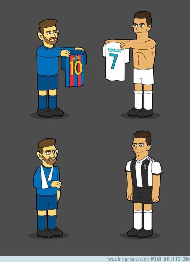 1054326 - El antes y después de Cristiano y Messi en el clásico, por @emiliosansolini