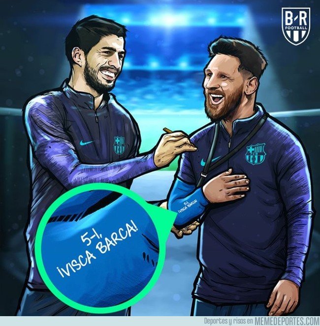 1054778 - Bonita firma en el cabestrillo de Messi, por @brfootball
