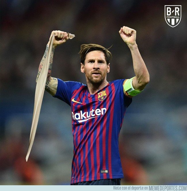1055381 - Messi deja atrás su vendaje, por @brfootball