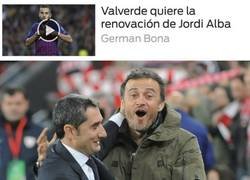 Enlace a Luis Enrique no está de acuerdo con Valverde