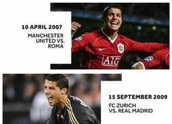 Enlace a Los primeros goles en Champions de Cristiano Ronaldo con cada uno de sus clubes