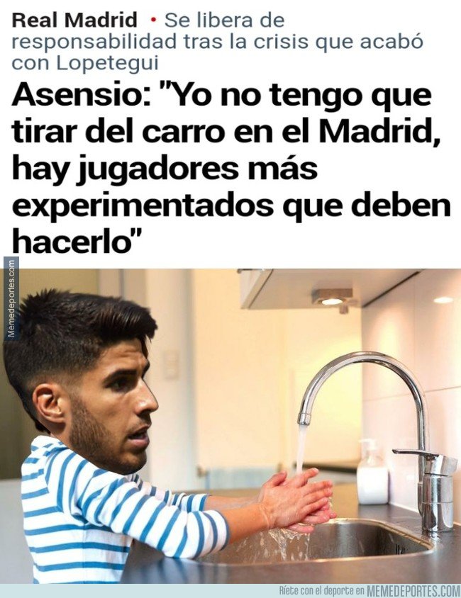 1056314 - Buen lavado de manos de Asensio ante la crisis del Madrid
