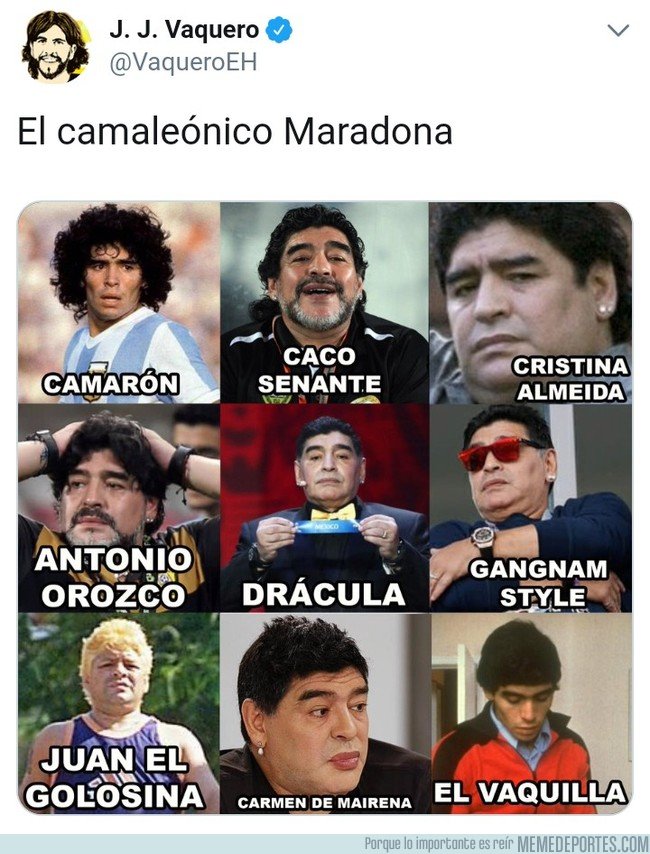 1056369 - El camaleónico Maradona, por @VaqueroEH