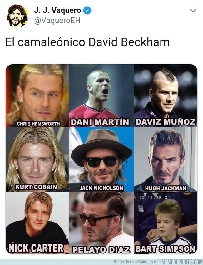 1056390 - El camaleónico Beckham, por @VaqueroEH