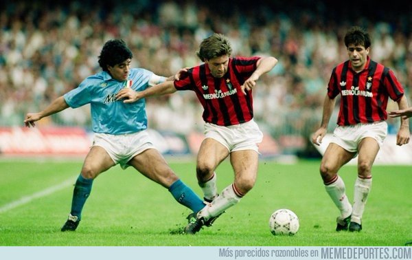 1056549 - Mientras tanto en 1987... un mano a mano entre Ancelotti y Maradona