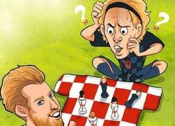 Enlace a Kane le ganó la partida a Modric, por @brfootball