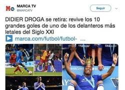 Enlace a Didier Droga se retira, según Marca