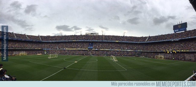 1056889 - No, no es la Bombonera antes de un partido, es antes de un entrenamiento a puerta abierta de Boca Juniors
