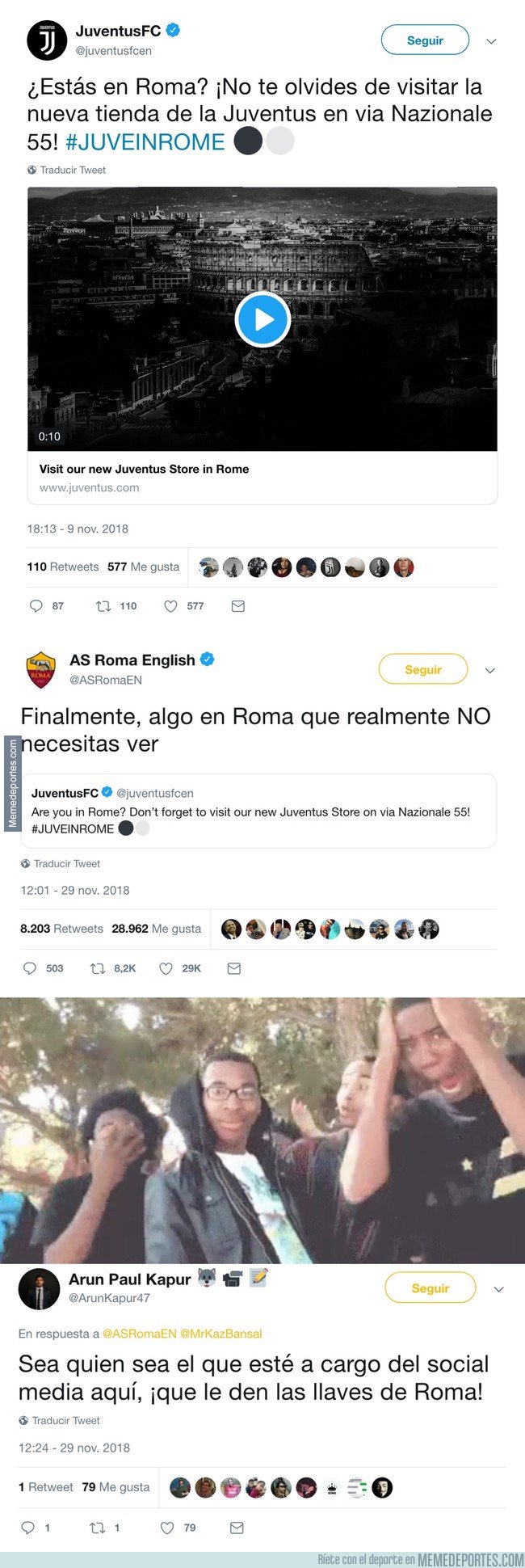 1057599 - La Roma vacila a la Juventus en twitter, aunque tenga todas las de perder