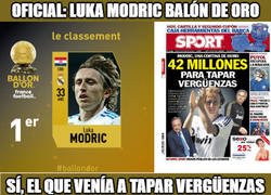 Enlace a Oficial: Luka Modric balón de oro y calla la boca a Sport unos años más tarde