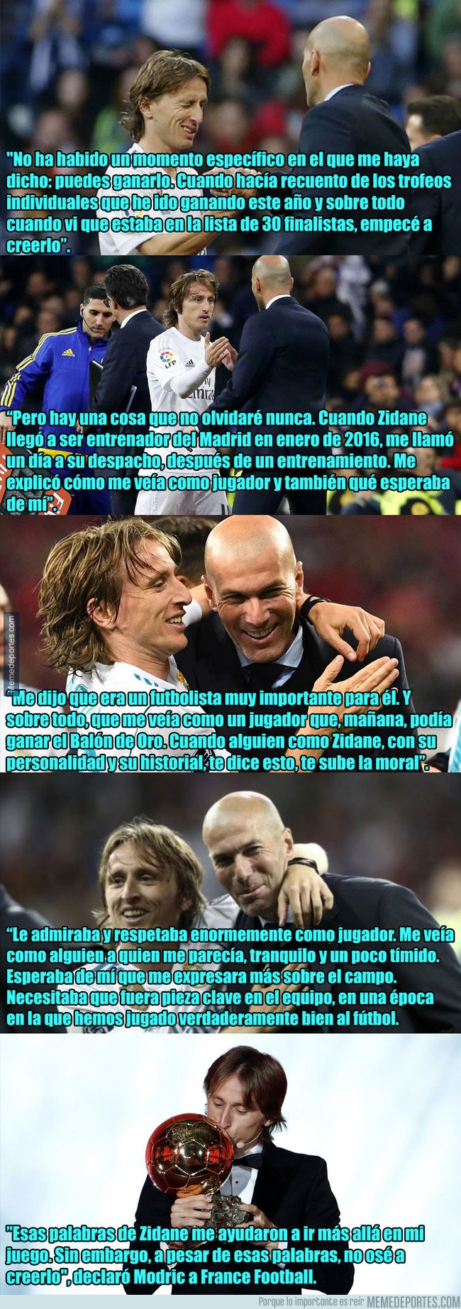 1058103 - La premonición de Zidane sobre Modric y el Balón de Oro