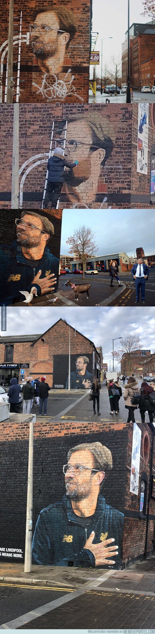 1058770 - El espectacular mural de Klopp en un conflictivo sector de Liverpool