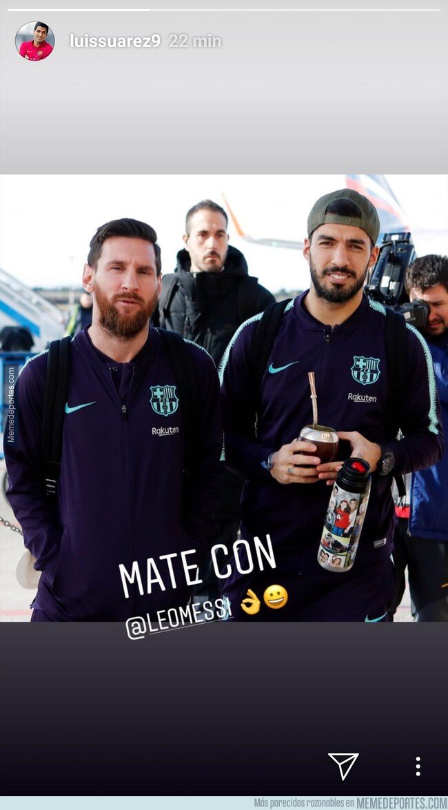 1059152 - Ojo, Luis Suárez sube a Instagram una historia en la que confiensa que mató a alguien con Leo Messi